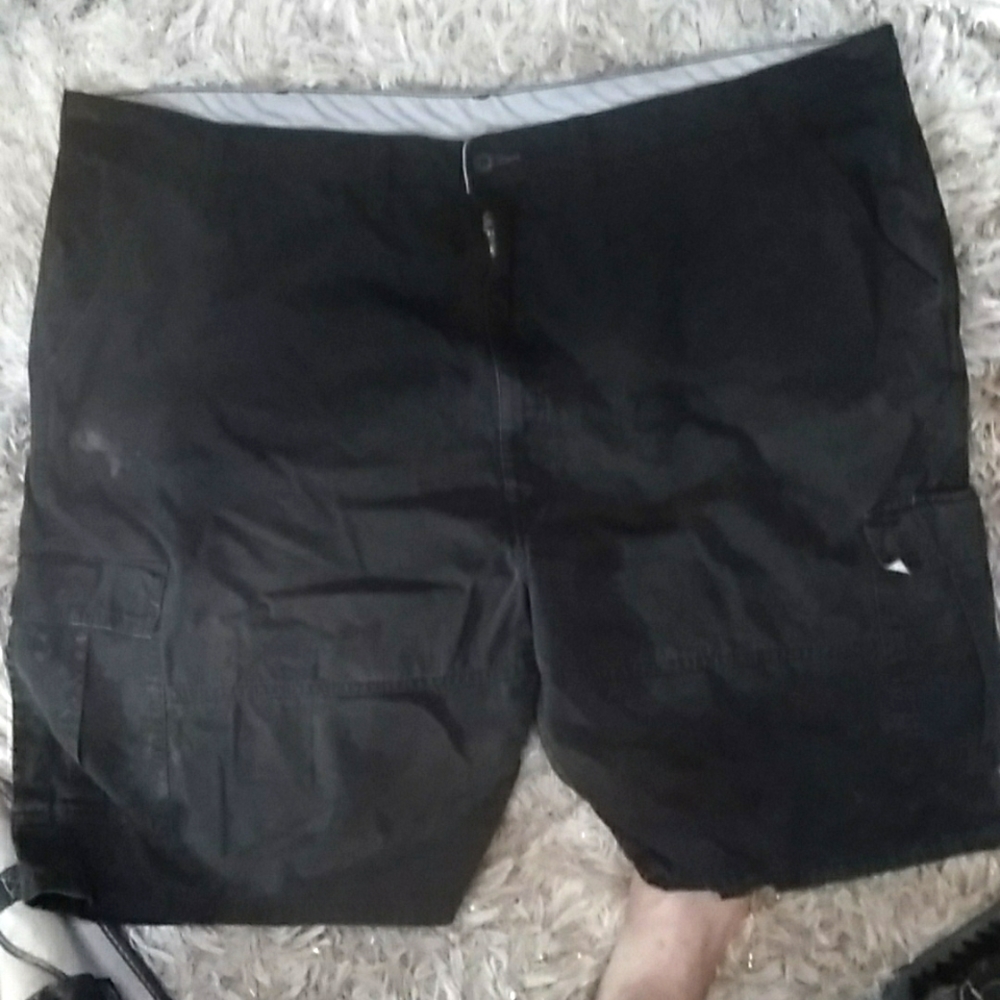 Black carpenter shorts, size 48